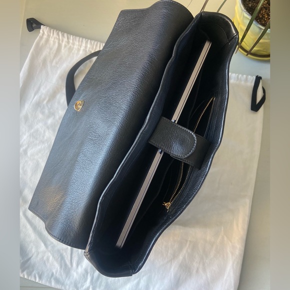 Cuyana Convertible Satchel 13-inch Black Pebbled Leather - Picture 12 of 16